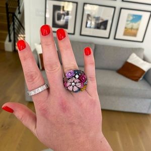 Juicy Couture Floral Cocktail Ring